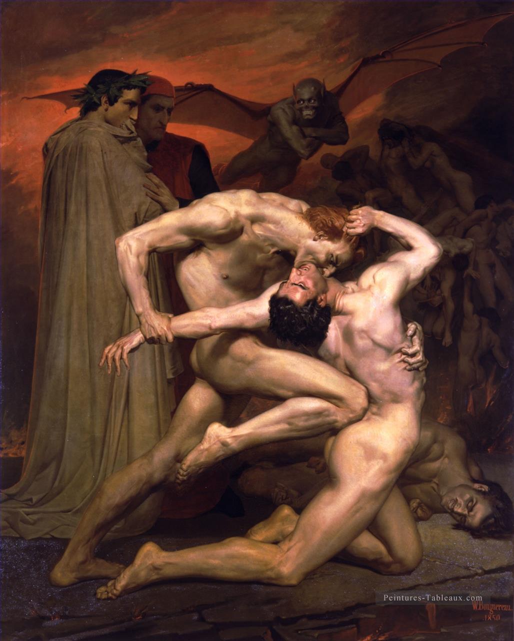 Will8iam Dante et Virgile aux Enfers William Adolphe Bouguereau Nu Peintures à l'huile